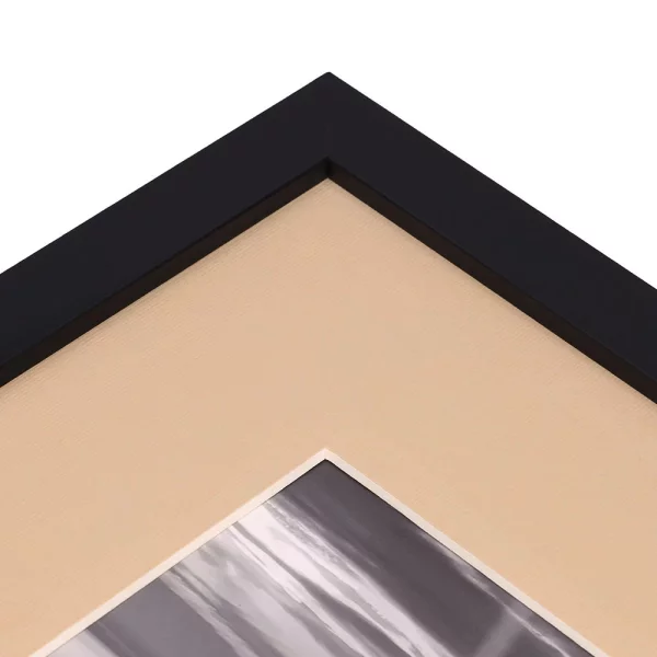 2,1 mm Strukturpapier-Passepartout - Maßanfertigung Biscuit