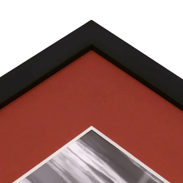 2,1 mm Strukturpapier-Passepartout - Maßanfertigung Ruby