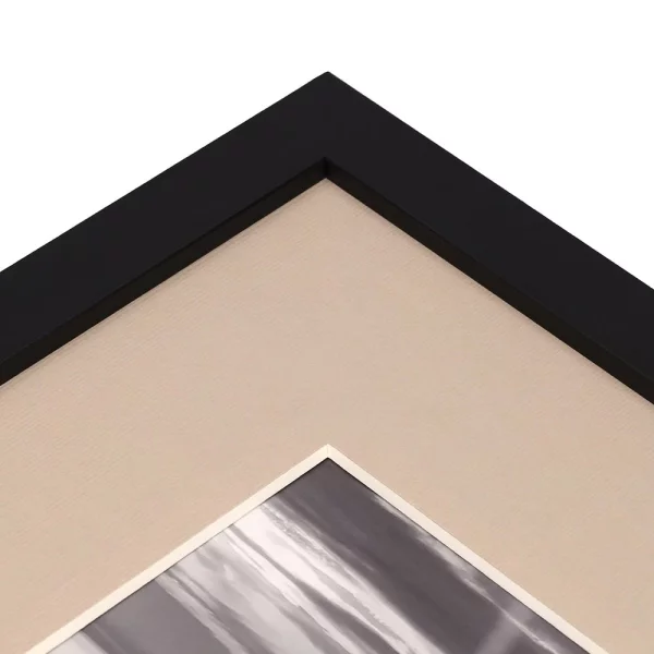 2,1 mm Strukturpapier-Passepartout mit individuellem Ausschnitt 20x30 cm | Caramel