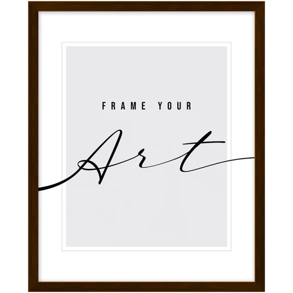Cadre en plastique Isabella 10x15 cm | brun foncé | verre synthétique (2 mm)