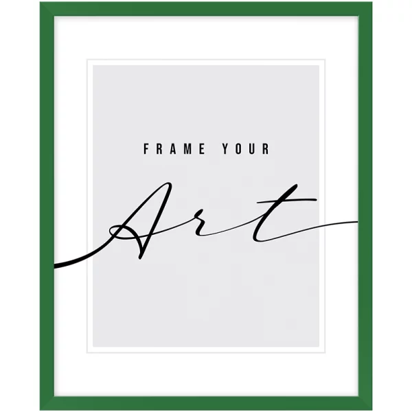 Cadre en plastique Isabella 10x15 cm | vert | verre synthétique (2 mm)