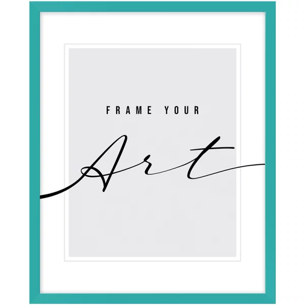 Cadre en plastique Isabella 10x15 cm | turquoise | verre synthétique (2 mm)