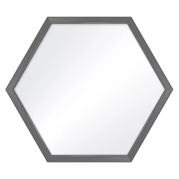 Hexagon Wandspiegel Honeycomb 35x40 cm | Grau | Spiegel (2 mm)