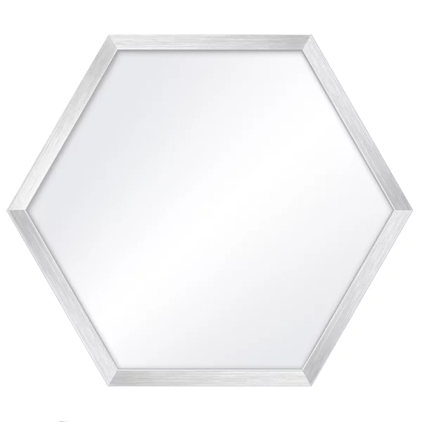 Hexagon Wandspiegel Honeycomb 35x40 cm | Silber | Spiegel (2 mm)