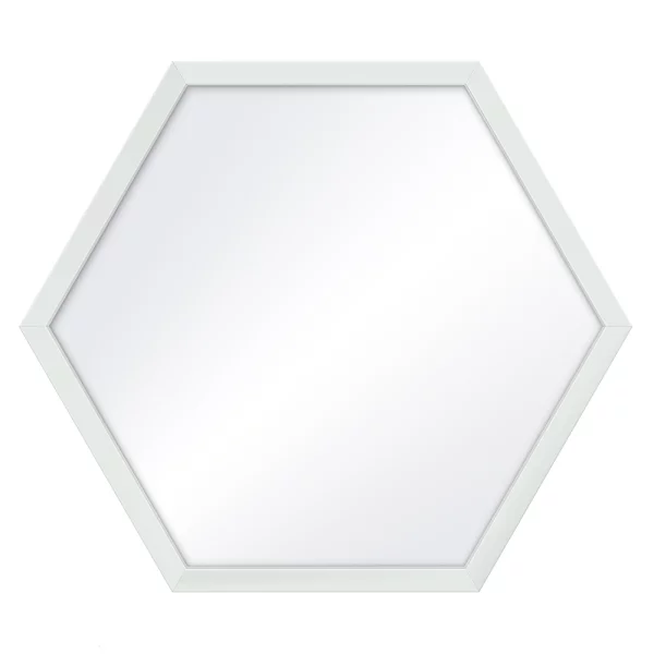 Hexagon Wandspiegel Honeycomb 35x40 cm | Weiß | Spiegel (2 mm)