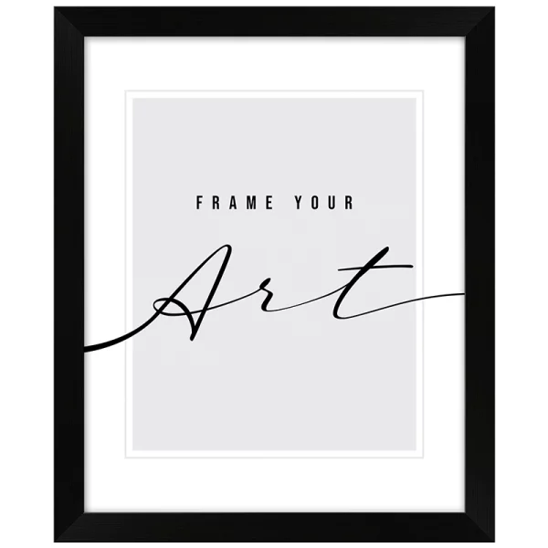 Cadre en plastique Lilia 10x15 cm | noir brossé | verre synthétique (2 mm)