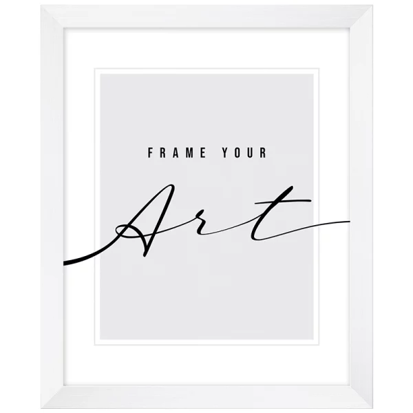 Cadre en plastique Lilia 10x15 cm | blanc brossé | verre synthétique (2 mm)