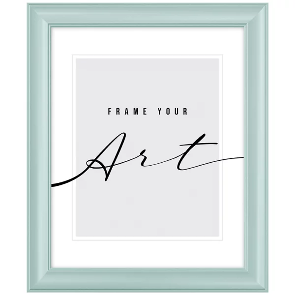 Cadre en plastique Silvia 10x15 cm | menthe | verre synthétique (2 mm)