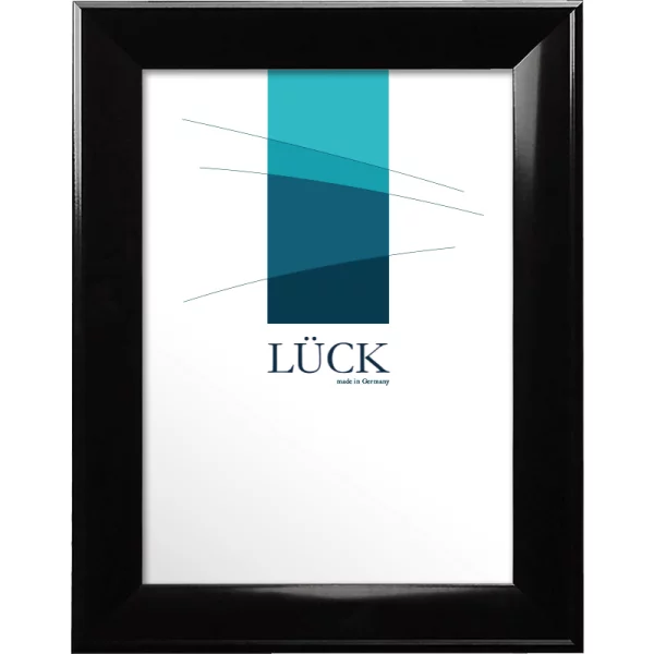 Cadre en plastique Wittlingen 9x13 cm | noir brillant | verre standard (2 mm)