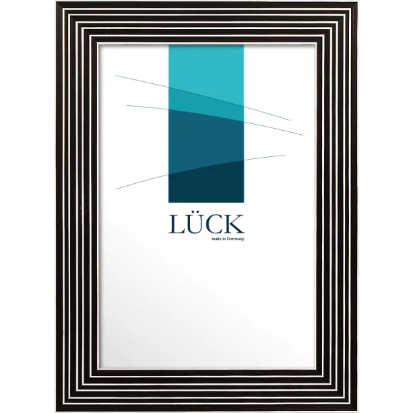 Kunststoff Bilderrahmen Tengen 21x29,7 cm (A4) | Schwarz-Weiß | Normalglas (2 mm)