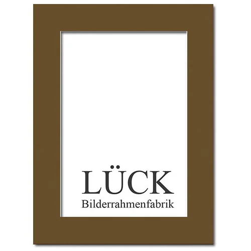 Passepartout als Maßanfertigung Espresso