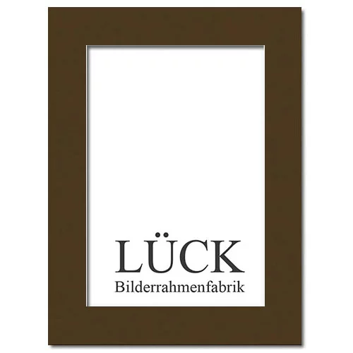 Passepartout als Maßanfertigung Schokoladenbraun