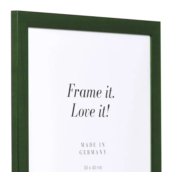 Cadre en bois Top Pro 10x15 cm | vert sapin | verre standard (2 mm)
