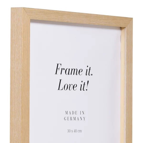 Cadre 3D Banize sur mesure chêne blanchi | verre standard (2 mm)
