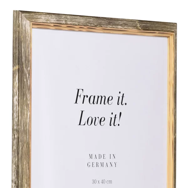 Holz Bilderrahmen Nancy 10x10 cm | Braun | Normalglas (2 mm)