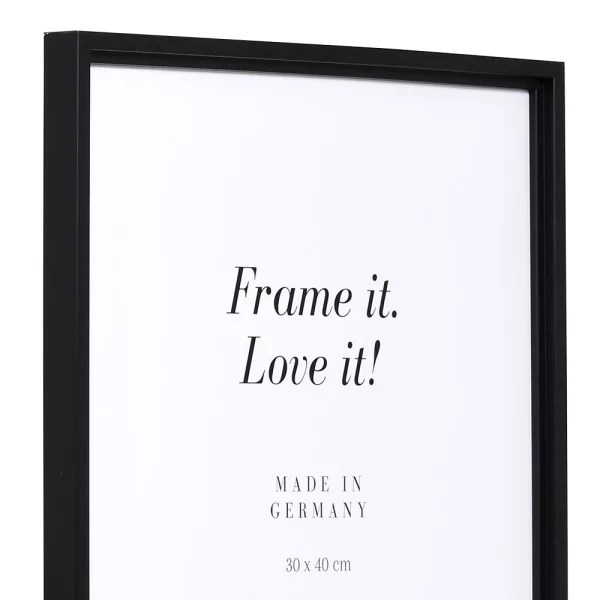 Cadre en bois Belfort 9x13 cm | noir | verre standard (2 mm)