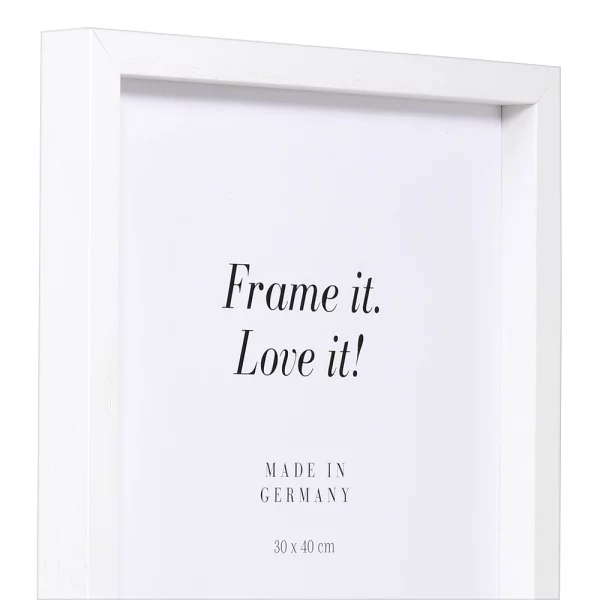 Cadre en bois Vernon 9x13 cm | blanc | verre standard (2 mm)