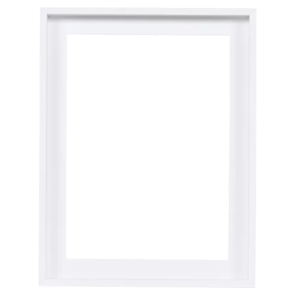 Caisse américaine Aurore 20x20 cm | blanc | cadre vide (sans verre ni panneau arrière)