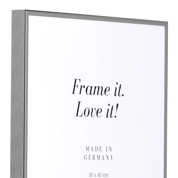 Cadre en aluminium Quadro 18x24 cm | argent ancien brillant | verre standard (2 mm)