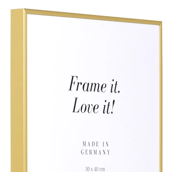 Cadre en aluminium Quadro 18x24 cm | or mat | verre standard (2 mm)