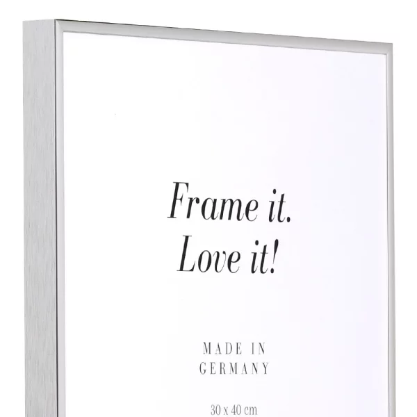 Cadre en aluminium Quadro 18x24 cm | argent brillant | verre standard (2 mm)