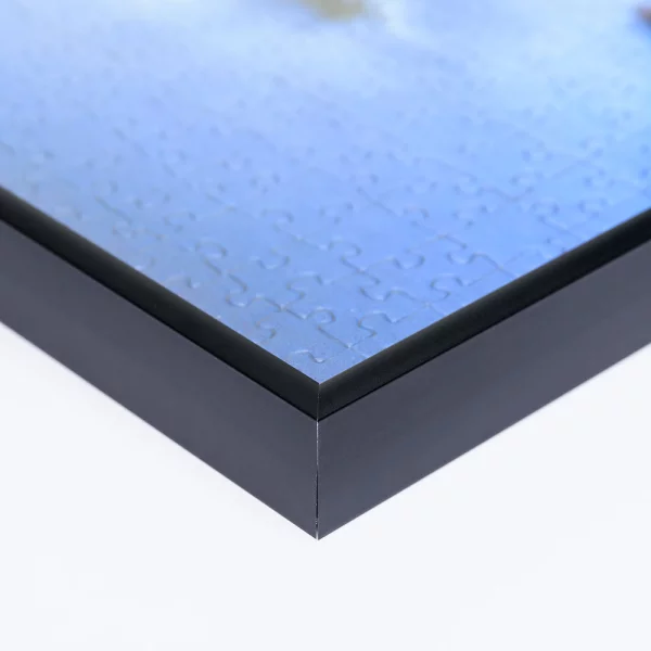 Cadre pour puzzles en aluminium pour 2000 pièces 69,2x96,8 cm | noir mat | verre synthétique (1,5 mm)