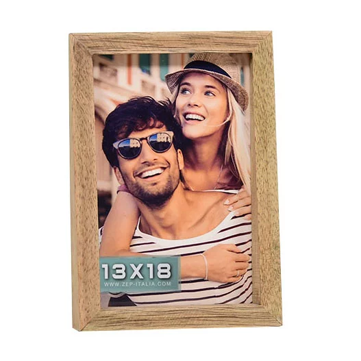 Evenchae Mini Cornice Portafoto Bianca Smaltata Con Finiture Dorate – Per Foto 5x7,6 Cm – Elegante E Compatta Per Scrivania