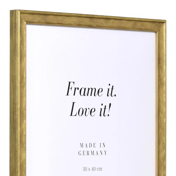 Holz Bilderrahmen Saint-Malo 62x93 cm | gold | ohne Glas, mit Rückwand