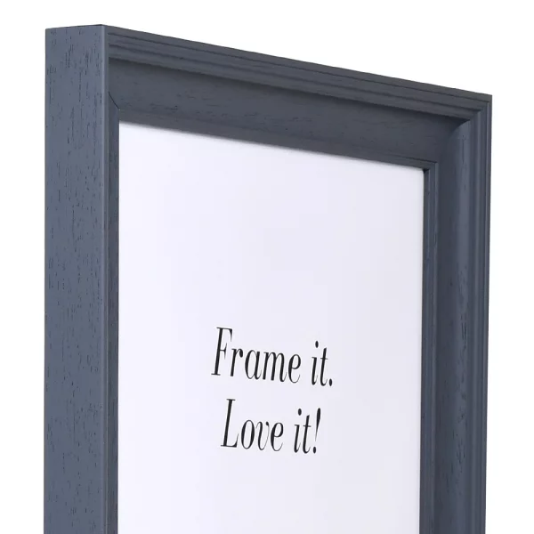 Cadre en bois Merlines 50x70 cm | gris | verre synthétique antireflet UV 99 (2 mm)