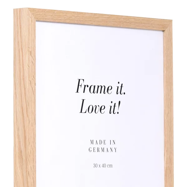 Cadre en bois Vienne 9x13 cm | chêne | verre standard (2 mm)