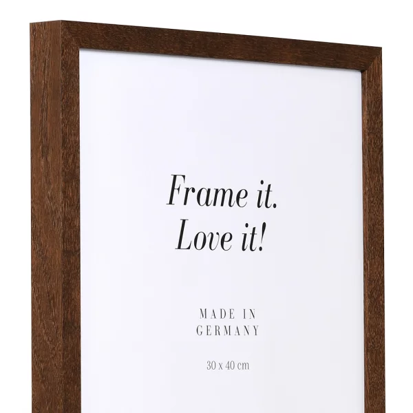 Cadre en bois Vienne 9x13 cm | noyer | verre standard (2 mm)