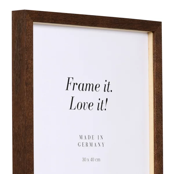 Cadre 3D Vienne sur mesure noyer | verre standard (2 mm)