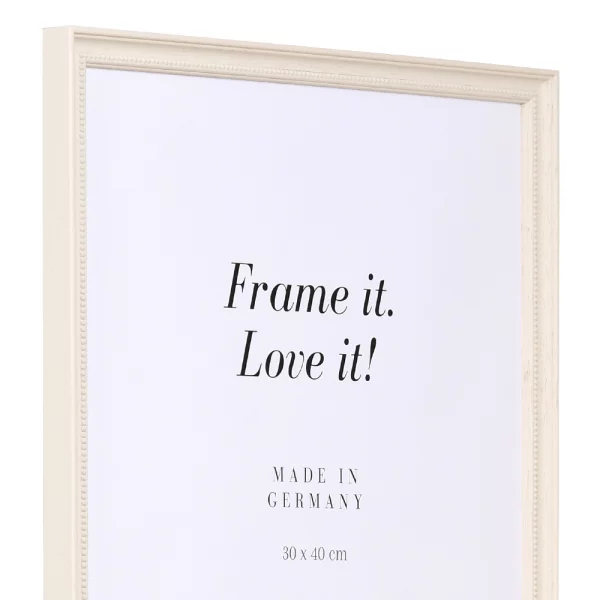 Cadre en bois Auray 9x13 cm | blanc | verre standard (2 mm)