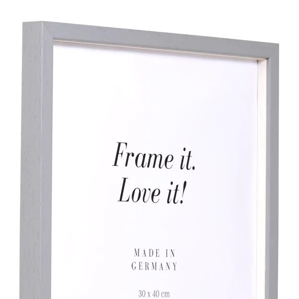 Cadre 3D Bourgogne sur mesure gris clair | verre standard (2 mm)