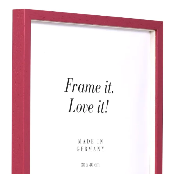 Cadre 3D Bourgogne sur mesure rouge | verre standard (2 mm)