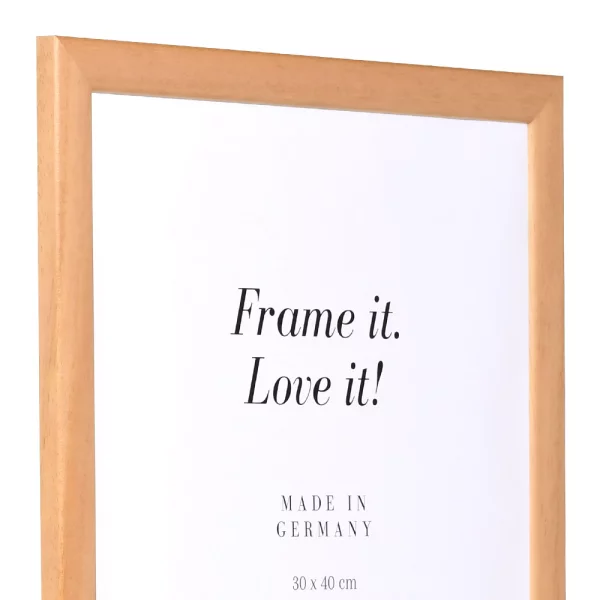 Holz Bilderrahmen Paris 70x100 cm | natur | ohne Glas, mit Rückwand
