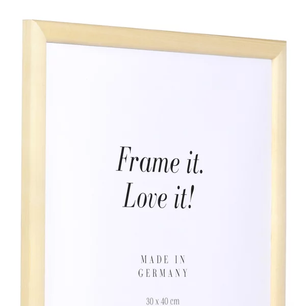 Holz Bilderrahmen Drancy 10x10 cm | natur | Normalglas (2 mm)