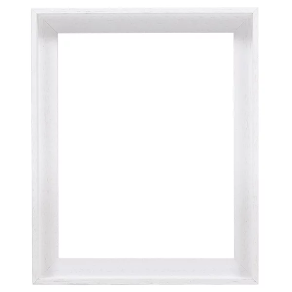 Caisse américaine Eclipse étroit 20x20 cm | blanc | cadre vide (sans verre ni panneau arrière)
