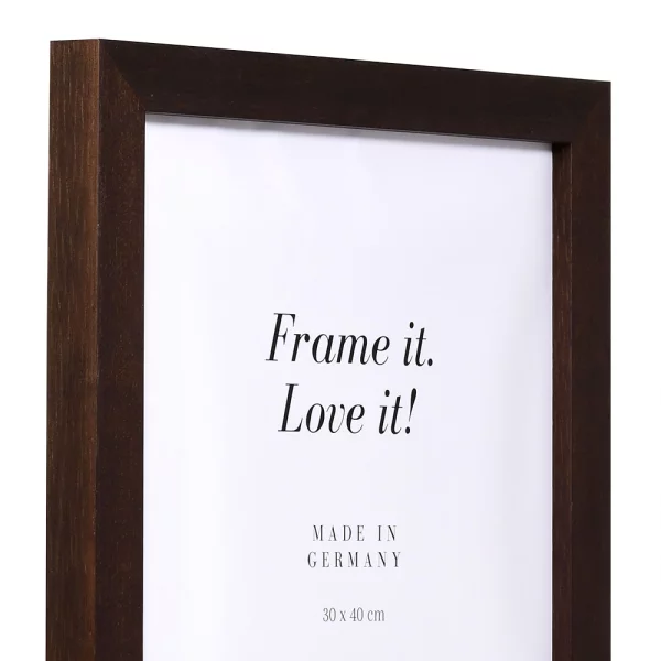 Holz Bilderrahmen Calais 20x30 cm | wenge | Normalglas (2 mm)