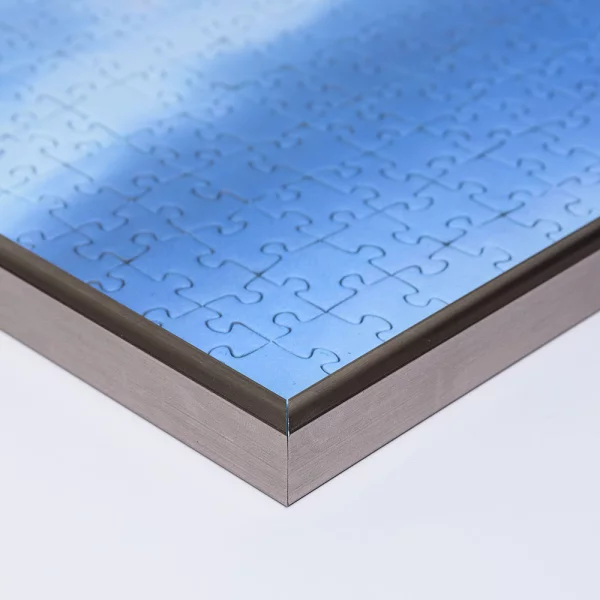 Cadre en plastique pour puzzle 2000 pièces 67,2x90,2 cm | platine | verre synthétique (1,5 mm)
