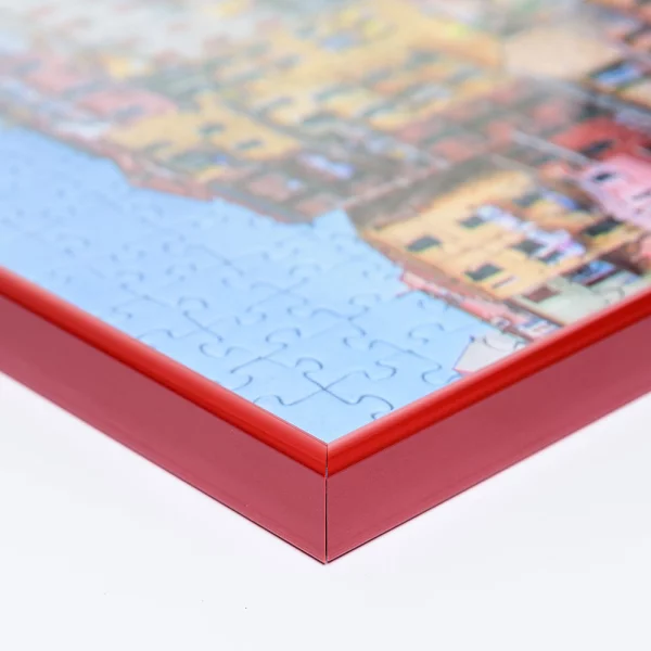 Cadre en plastique pour puzzle 2000 pièces 67,2x90,2 cm | rouge | verre synthétique (1,5 mm)