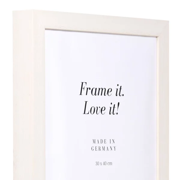 Cadre en bois Nouvelle 9x13 cm | blanc | verre standard (2 mm)