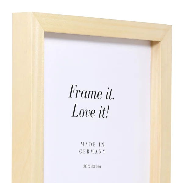 Cadre 3D en bois Nouvelle 10x15 cm | naturel | verre standard (2 mm)