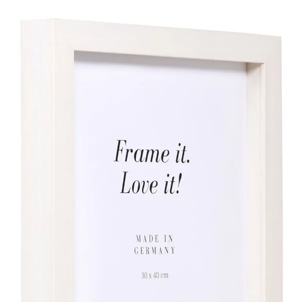 Cadre 3D en bois Nouvelle 9x13 cm | blanc | verre standard (2 mm)