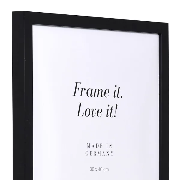 Cadre en bois Figari 10x15 cm | noir | verre standard (2 mm)