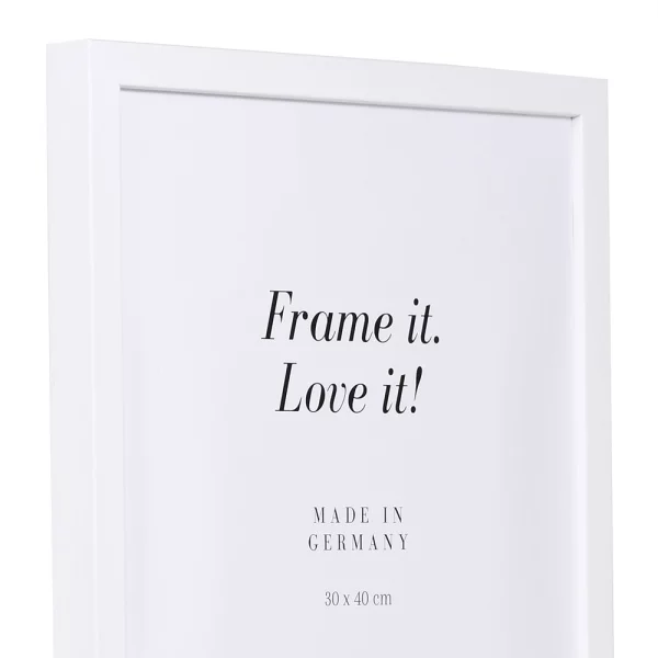 Cadre en bois Figari 10x15 cm | blanc | verre standard (2 mm)