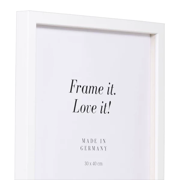 Cadre 3D en bois Figari 10x15 cm | blanc | verre standard (2 mm)
