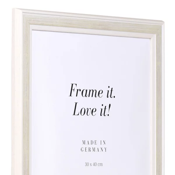 Cadre en bois Autun 10x10 cm | blanc | verre standard (2 mm)