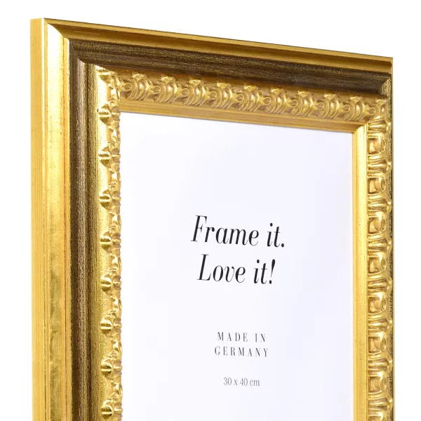 Barock Bilderrahmen Orsay 25x70 cm | gold | Normalglas (2 mm)