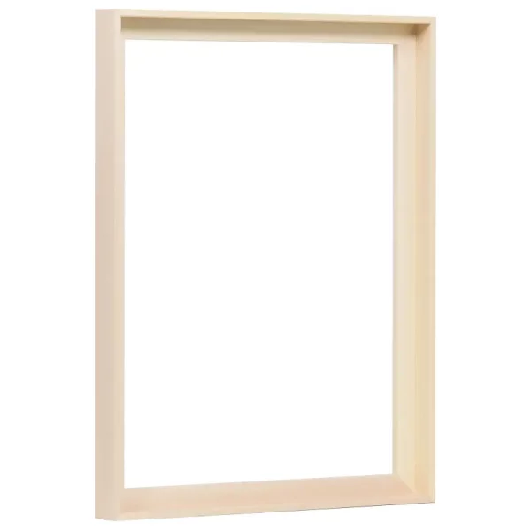 Schattenfugenrahmen aus Lindenholz XL 42x59,4 cm (A2) | natur | Leerrahmen (ohne Glas und Rückwand)